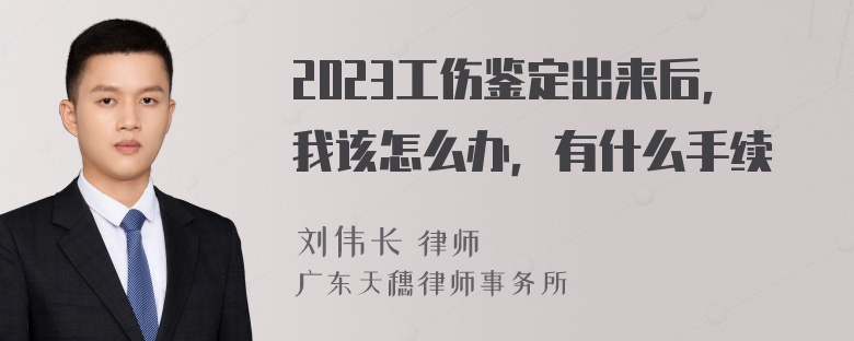 2023工伤鉴定出来后，我该怎么办，有什么手续