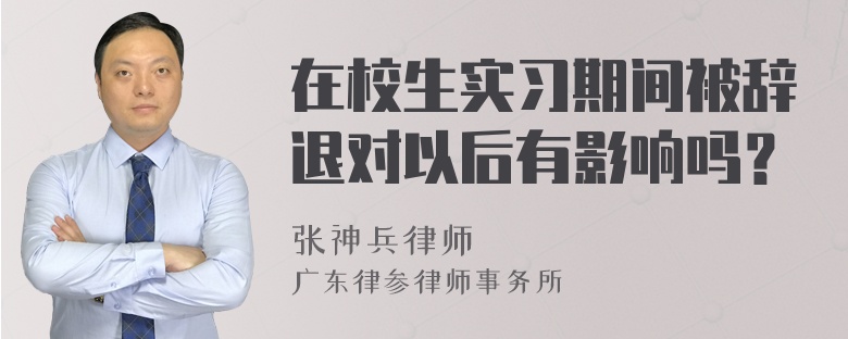 在校生实习期间被辞退对以后有影响吗？