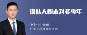 偷私人树木判多少年