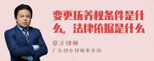 变更抚养权条件是什么，法律依据是什么