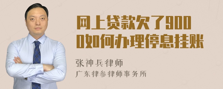 网上贷款欠了9000如何办理停息挂账