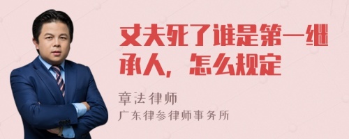 丈夫死了谁是第一继承人，怎么规定