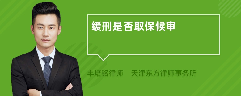 缓刑是否取保候审