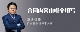 合同内容由哪个填写