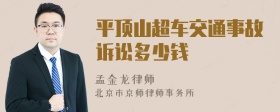平顶山超车交通事故诉讼多少钱