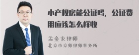 小产权房能公证吗，公证费用应该怎么样收