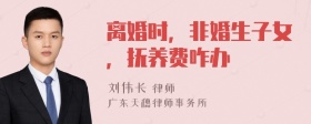 离婚时，非婚生子女，抚养费咋办
