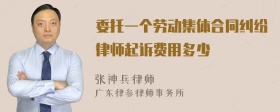 委托一个劳动集体合同纠纷律师起诉费用多少