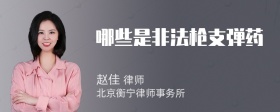 哪些是非法枪支弹药
