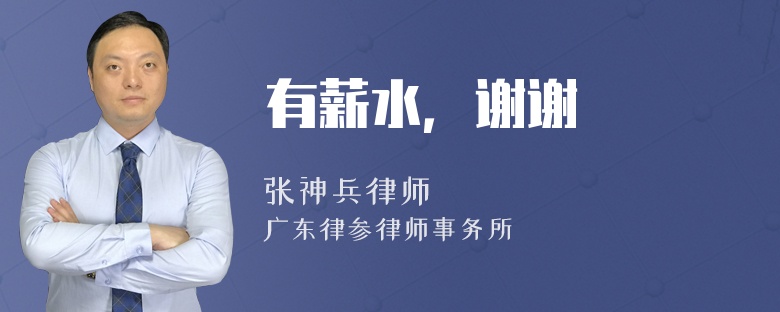 有薪水，谢谢