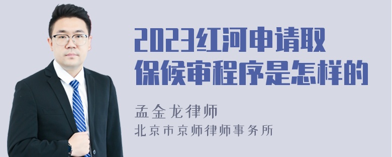 2023红河申请取保候审程序是怎样的