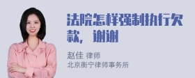 法院怎样强制执行欠款，谢谢