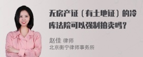 无房产证（有土地证）的冷库法院可以强制拍卖吗？