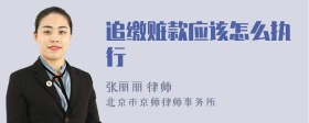 追缴赃款应该怎么执行