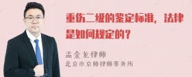 重伤二级的鉴定标准，法律是如何规定的？