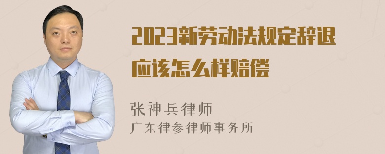 2023新劳动法规定辞退应该怎么样赔偿