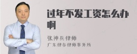 过年不发工资怎么办啊