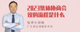 2023集体协商会议的流程是什么