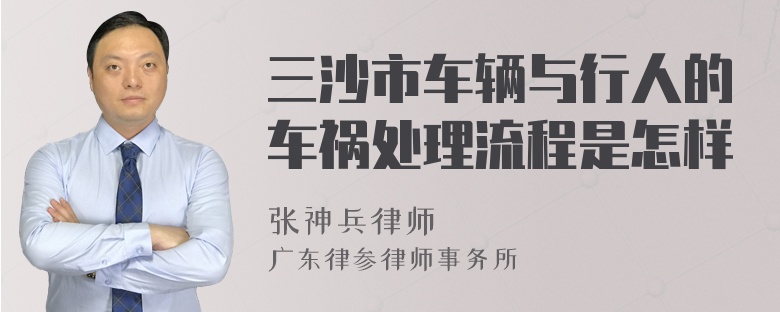 三沙市车辆与行人的车祸处理流程是怎样