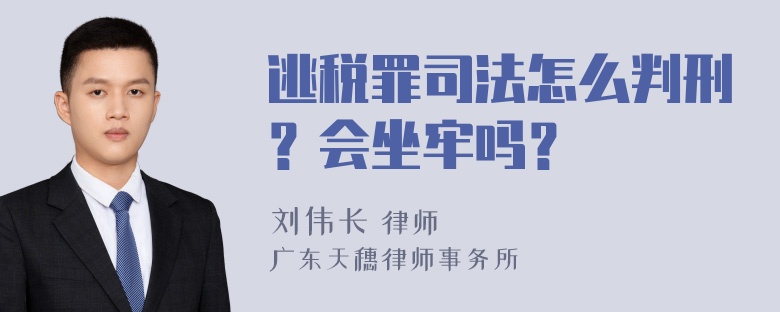 逃税罪司法怎么判刑？会坐牢吗？