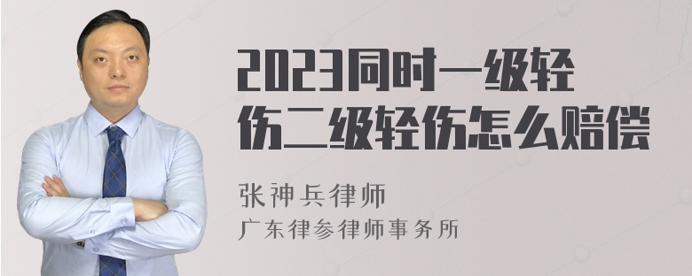 2023同时一级轻伤二级轻伤怎么赔偿