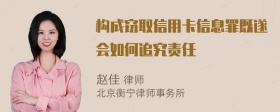 构成窃取信用卡信息罪既遂会如何追究责任