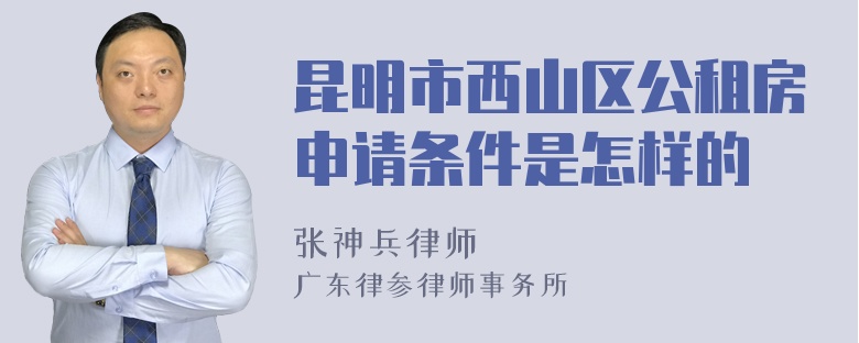 昆明市西山区公租房申请条件是怎样的