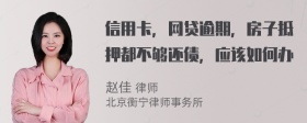 信用卡，网贷逾期，房子抵押都不够还债，应该如何办