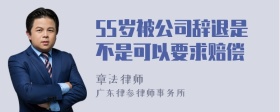 55岁被公司辞退是不是可以要求赔偿