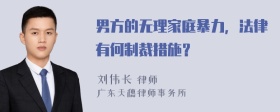 男方的无理家庭暴力，法律有何制裁措施？