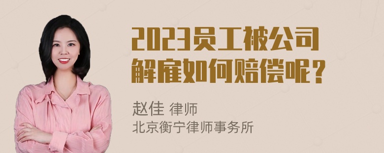 2023员工被公司解雇如何赔偿呢？