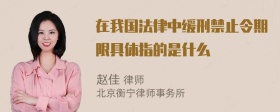 在我国法律中缓刑禁止令期限具体指的是什么