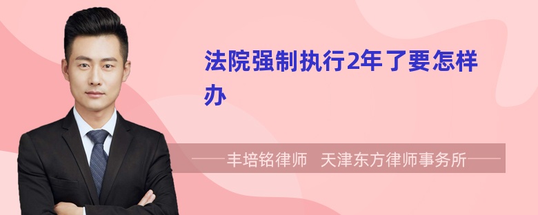 法院强制执行2年了要怎样办