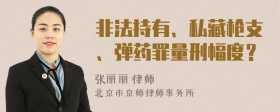 非法持有、私藏枪支、弹药罪量刑幅度？