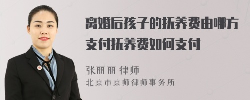 离婚后孩子的抚养费由哪方支付抚养费如何支付