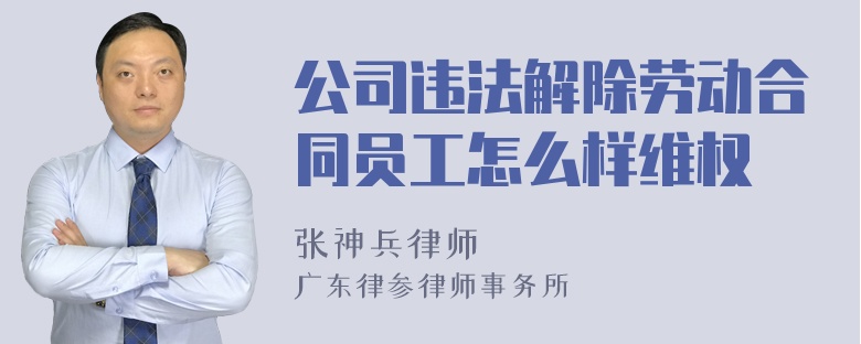 公司违法解除劳动合同员工怎么样维权