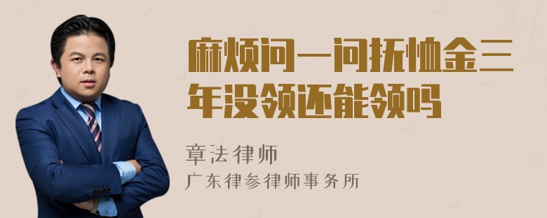 麻烦问一问抚恤金三年没领还能领吗