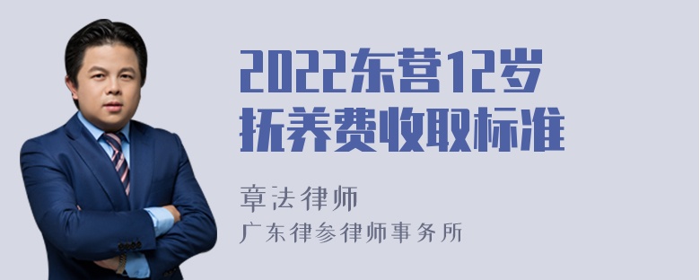 2022东营12岁抚养费收取标准