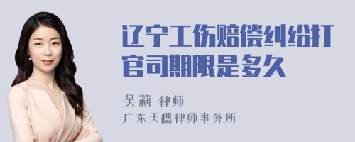 辽宁工伤赔偿纠纷打官司期限是多久