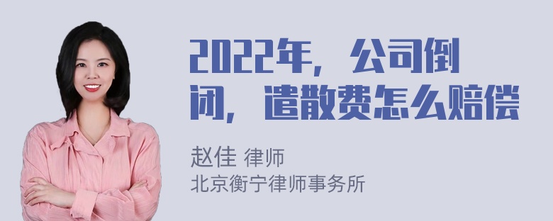 2022年，公司倒闭，遣散费怎么赔偿