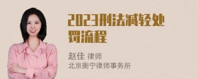 2023刑法减轻处罚流程