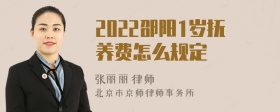 2022邵阳1岁抚养费怎么规定