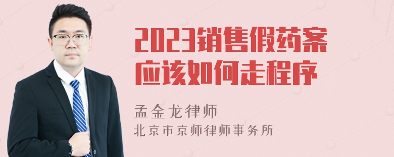 2023销售假药案应该如何走程序