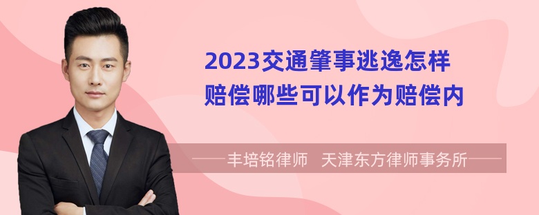 2023交通肇事逃逸怎样赔偿哪些可以作为赔偿内