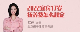 2022宜宾17岁抚养费怎么规定