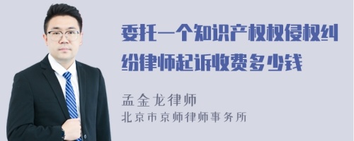 委托一个知识产权权侵权纠纷律师起诉收费多少钱