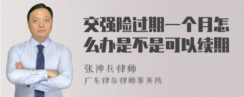 交强险过期一个月怎么办是不是可以续期