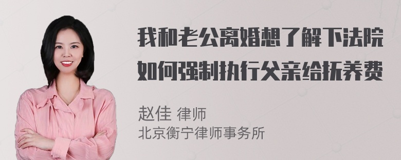 我和老公离婚想了解下法院如何强制执行父亲给抚养费