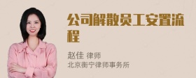 公司解散员工安置流程