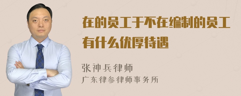 在的员工于不在编制的员工有什么优厚待遇